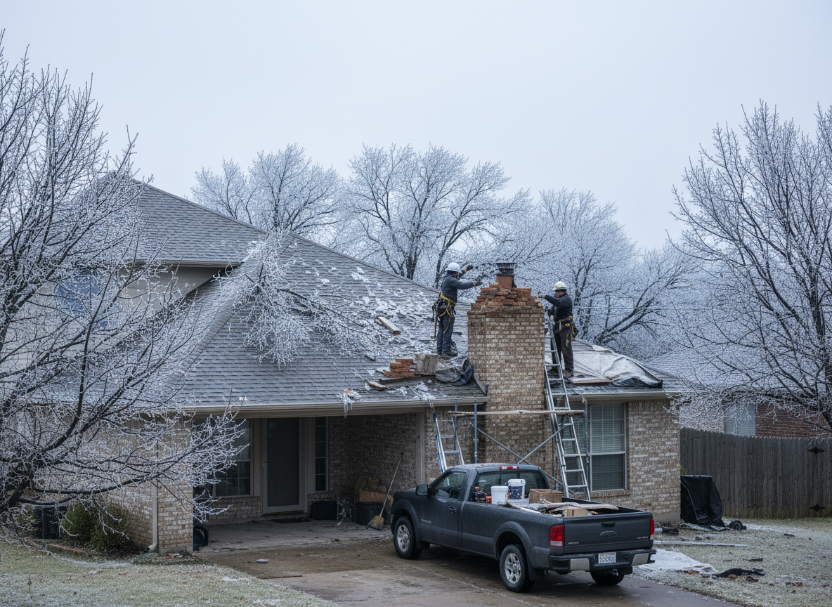 Chimney Repair After North Texas Ice Storms